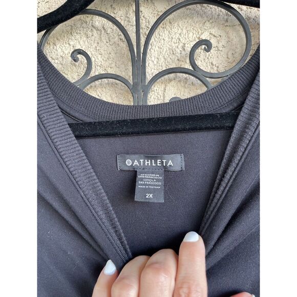 Athleta Santorini Cinch Dress - Size 2X - Black - Picture 6 of 10